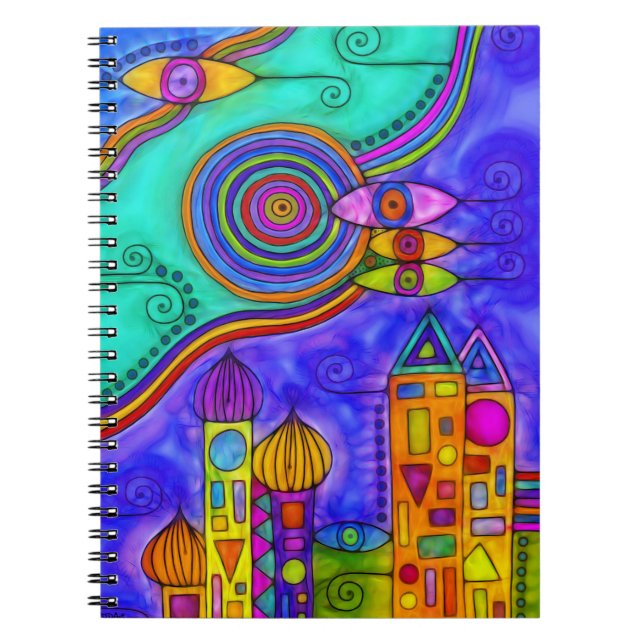 Hand Drawn By EDDArt - Come together 2 Notebook (Front)