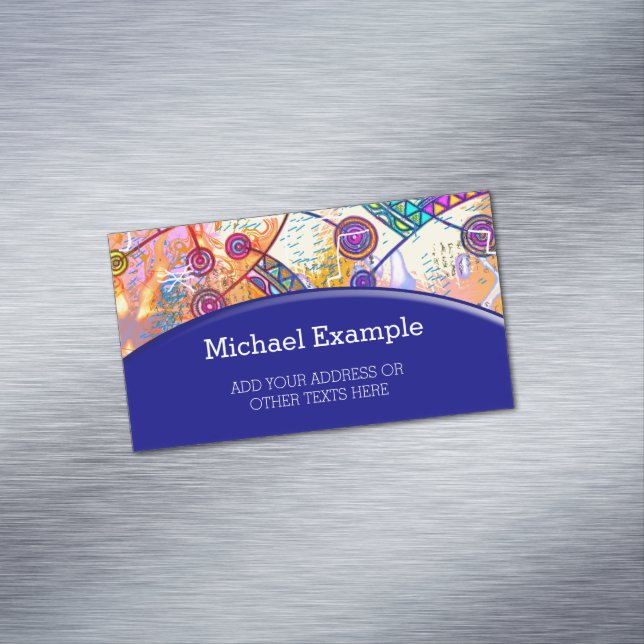 Hand Drawn By EDDArt - Dream Scale 1 Magnetic Business Card (In Situ)