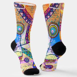Hand Drawn By EDDArt - Dream Scale 1 Socks