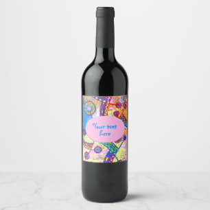 Hand Drawn By EDDArt - Dream Scale 1 Wine Label