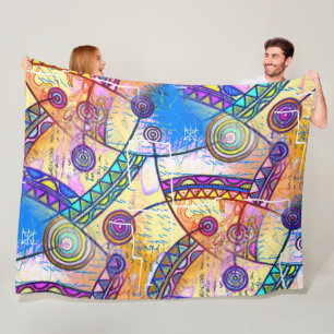 Hand Drawn By EDDArt - Dream Scale 1a Fleece Blanket