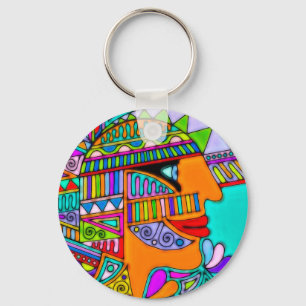 Hand Drawn By EDDArt - Pharaoh 1 Key Ring