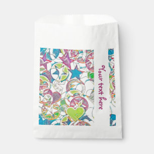 Hand Drawn By EDDArt - Stars And Hearts 1 Favour Bags