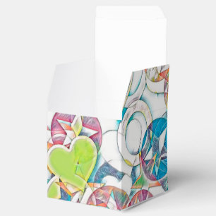 Hand Drawn By EDDArt - Stars And Hearts 1 Favour Box