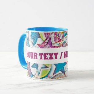 Hand Drawn By EDDArt - Stars And Hearts 1 Mug