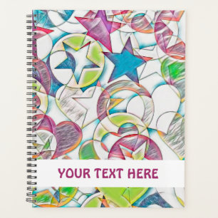 Hand Drawn By EDDArt - Stars And Hearts 1 Planner