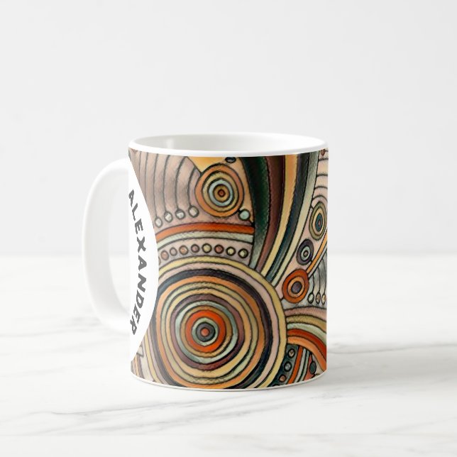 Hand Drawn By EDDArt - Thoughts 1 Coffee Mug (Front Left)