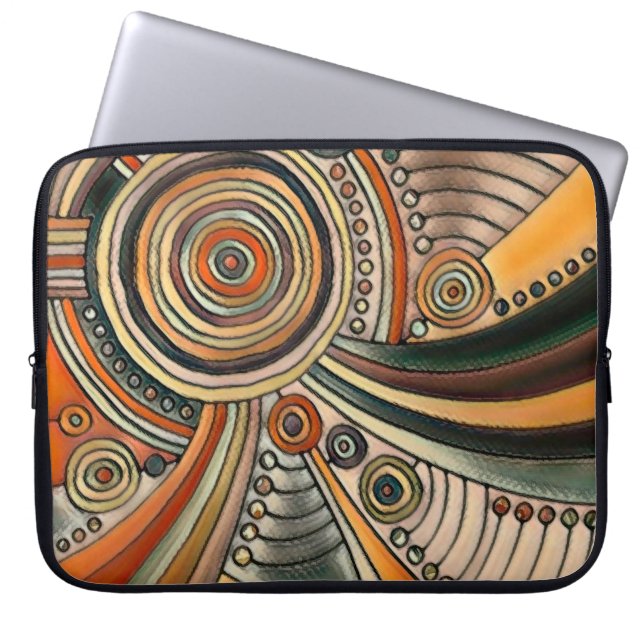 Hand Drawn By EDDArt - Thoughts 1 Laptop Sleeve (Front)