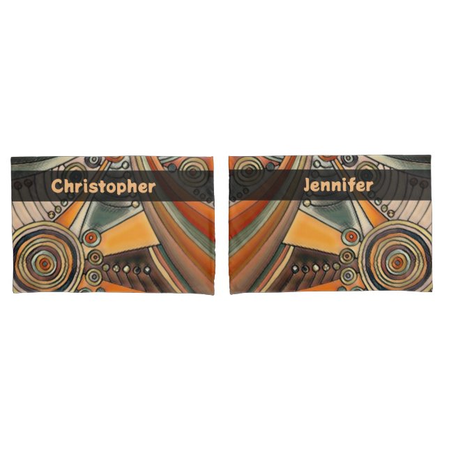 Hand Drawn By EDDArt - Thoughts 1 Pillowcase (Front-Set)
