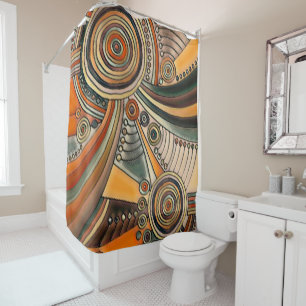 Hand Drawn By EDDArt - Thoughts 1 Shower Curtain