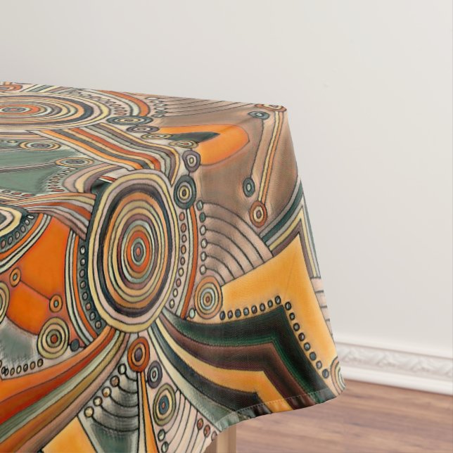 Hand Drawn By EDDArt - Thoughts 1 Tablecloth (In Situ)