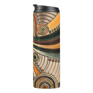 Hand Drawn By EDDArt - Thoughts 1 Thermal Tumbler