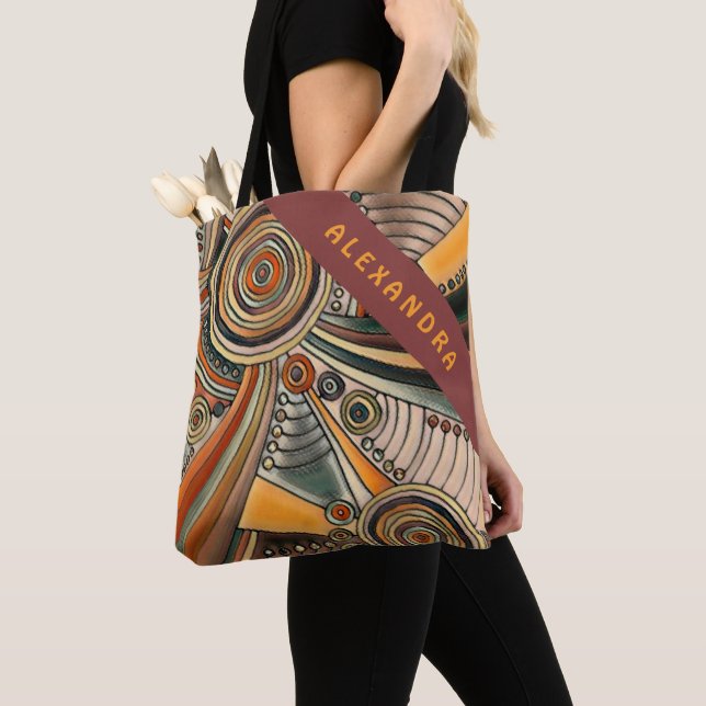 Hand Drawn By EDDArt - Thoughts 1 Tote Bag (Close Up)