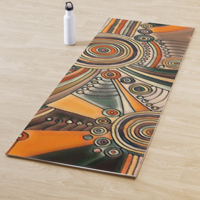 Hand Drawn By EDDArt - Thoughts 1 Yoga Mat (In Situ)