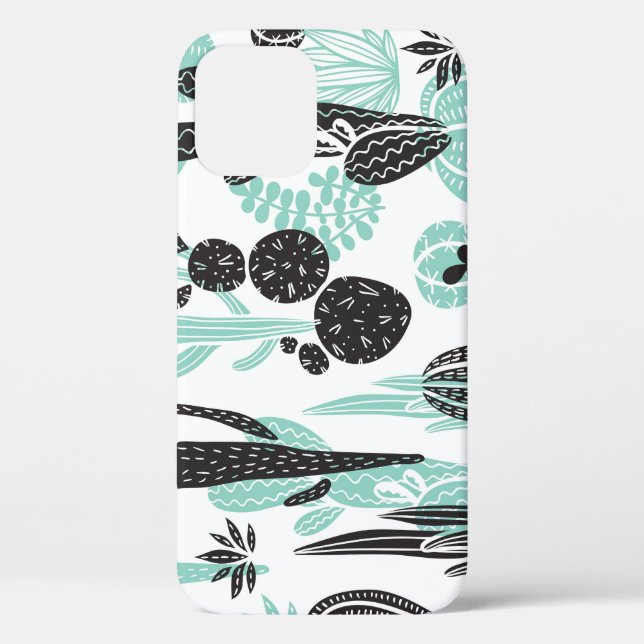 Hand Drawn Cacti: Doodle Seamless Case-Mate iPhone Case (Back)