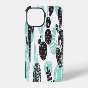 Hand Drawn Cacti: Doodle Seamless iPhone 12 Case