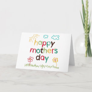 Hand Drawn Card for Mother's Day