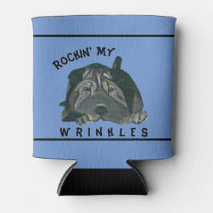 Hand Drawn Chinese Shar-Pei Can Cooler