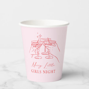 Hand Drawn Christmas Party Paper Cups