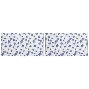 Hand drawn Christmas stars Pillowcase