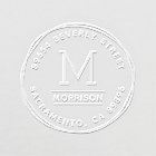 Hand-drawn Circles | Custom Initial Return Address