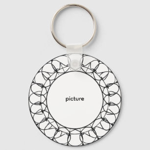 hand drawn circular shape gift for your loved ones key ring