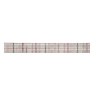 Hand Drawn Classic Beige Plaid Pattern Satin Ribbon
