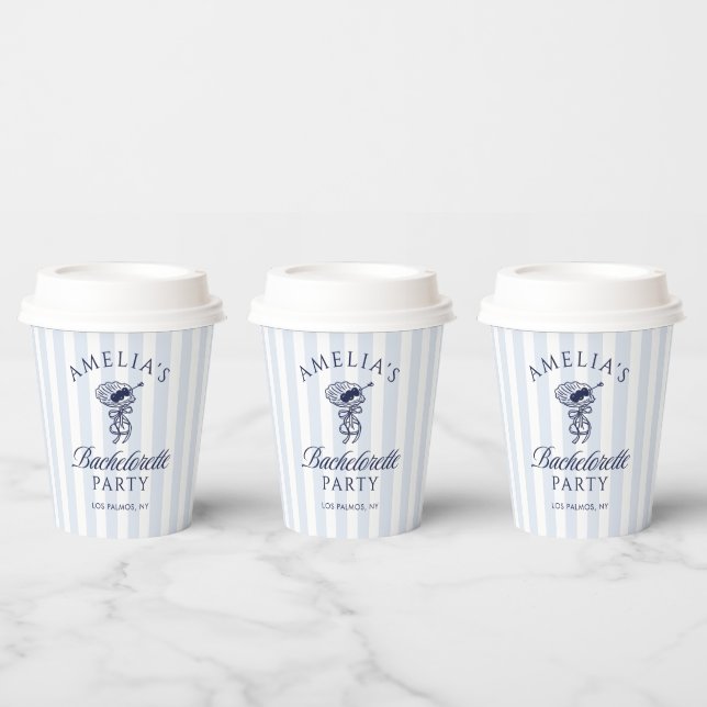Hand Drawn Cocktail Bachelorette Weekend Paper Cups (Multi)
