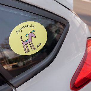 Hand Drawn Colour Puppy Custom-Cut Vinyl Sticker