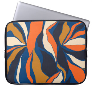 Hand drawn colourful abstract pattern. Creative co Laptop Sleeve