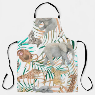 Hand drawn colourful seamless pattern with waterco apron