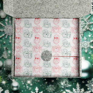 Hand Drawn Cool Santa Tissue Paper