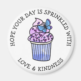 Hand drawn Cupcake Pun, Adorable Food Magnet