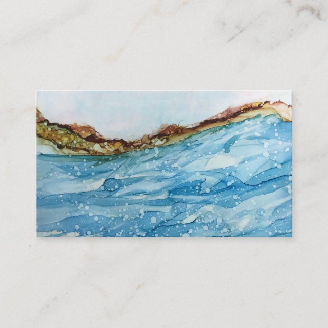 Hand-drawn, custom business card (Front)