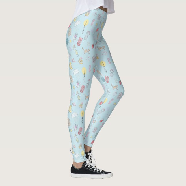 Hand Drawn Cute Stuff ID360 Leggings (Right)
