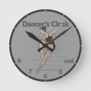 Hand Drawn Dancer's Clock