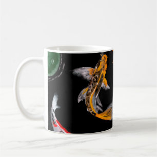 Hand drawn digital painting pencil on canvas cute coffee mug