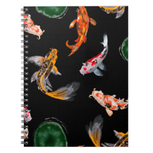 Hand drawn digital painting pencil on canvas cute notebook