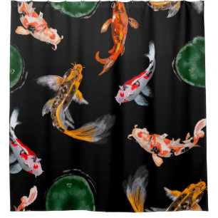 Hand drawn digital painting pencil on canvas cute  shower curtain