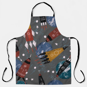 Hand drawn digital pencil pastel color cute cartoo apron