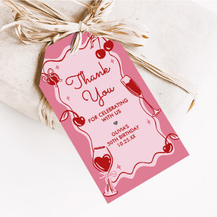 Hand Drawn Dirty Thirty Birthday Party Favour Tags