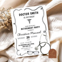 Hand Drawn Doctor Retirement Party