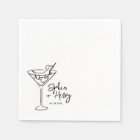 Hand Drawn Dog and Martini Whimsical Wedding