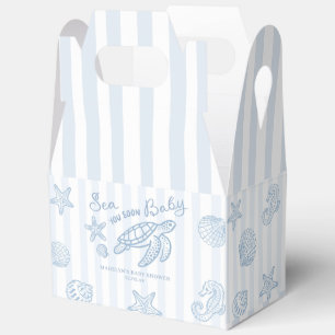 Hand Drawn Doodle Blue All Sea You Soon Favour Box