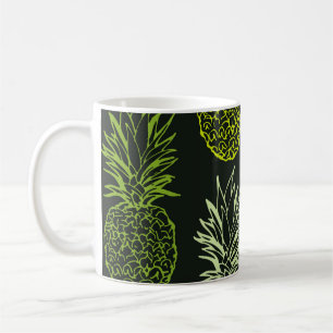 Hand drawn doodle floral pattern. Palm leavesart, Coffee Mug