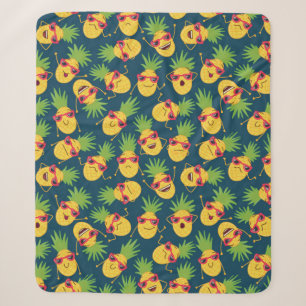 Hand drawn doodle seamless background with hand dr sherpa blanket