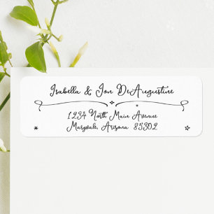 Hand Drawn Doodles Return Address Label