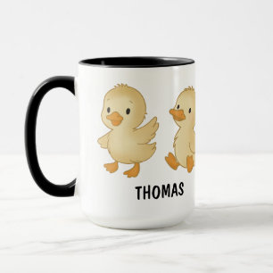Hand Drawn Duck Custom Cute Mug