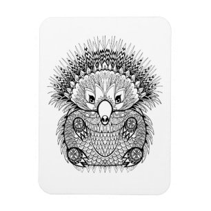 Hand Drawn Echidna Doodle Magnet