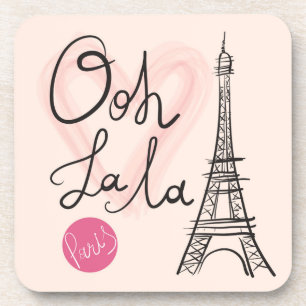 Hand Drawn Eiffel Tower Coaster